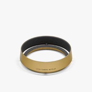 Lens Hood Q3, Aluminium, Round, Brass, Blasted Finish