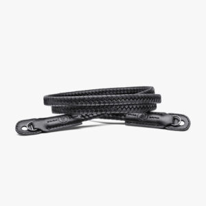Carrying Strap, Leather, Braided, Black