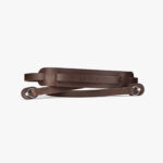 Carrying Strap with Shoulderpad, Leather, Dark Brown